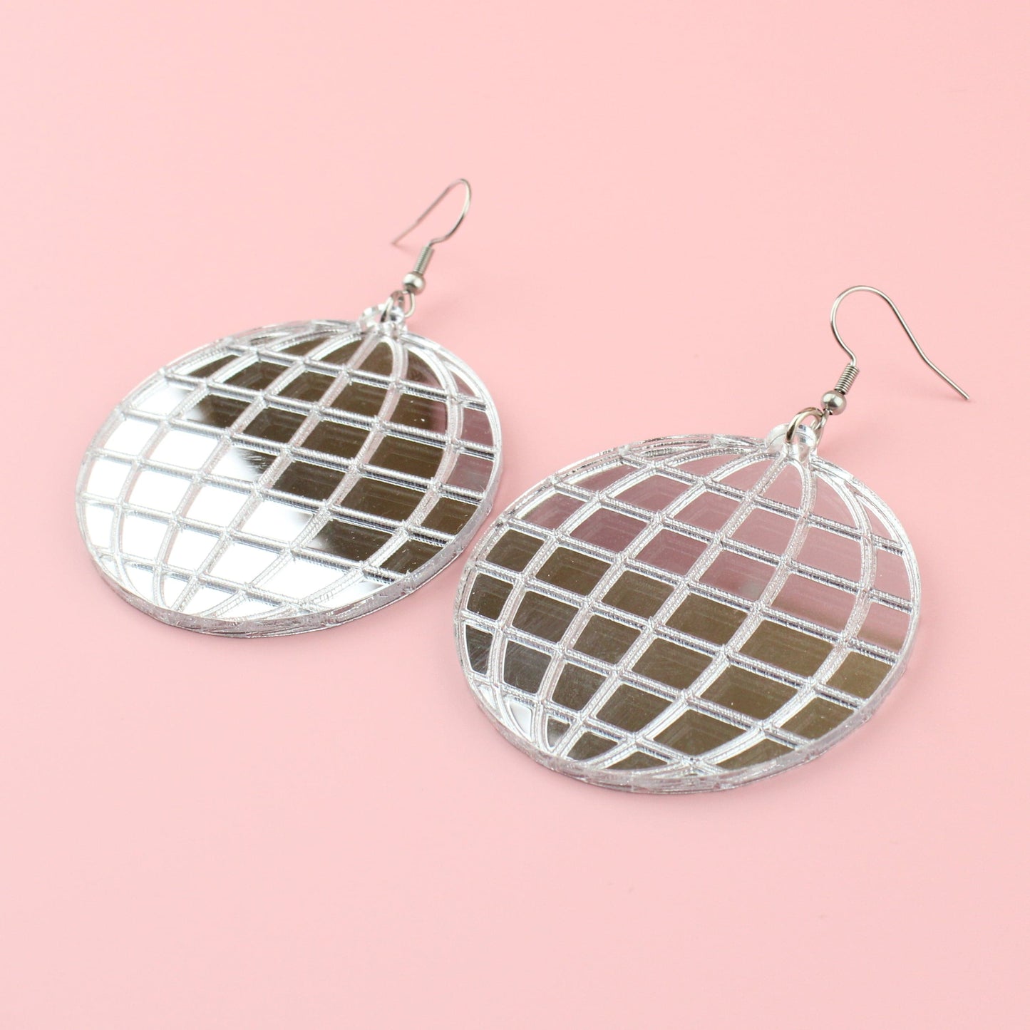 Large Disco Ball Earrings