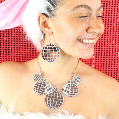 Large Disco Ball Earrings