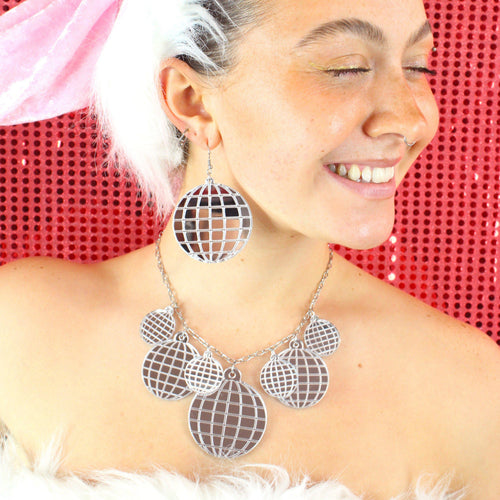 Large Disco Ball Earrings