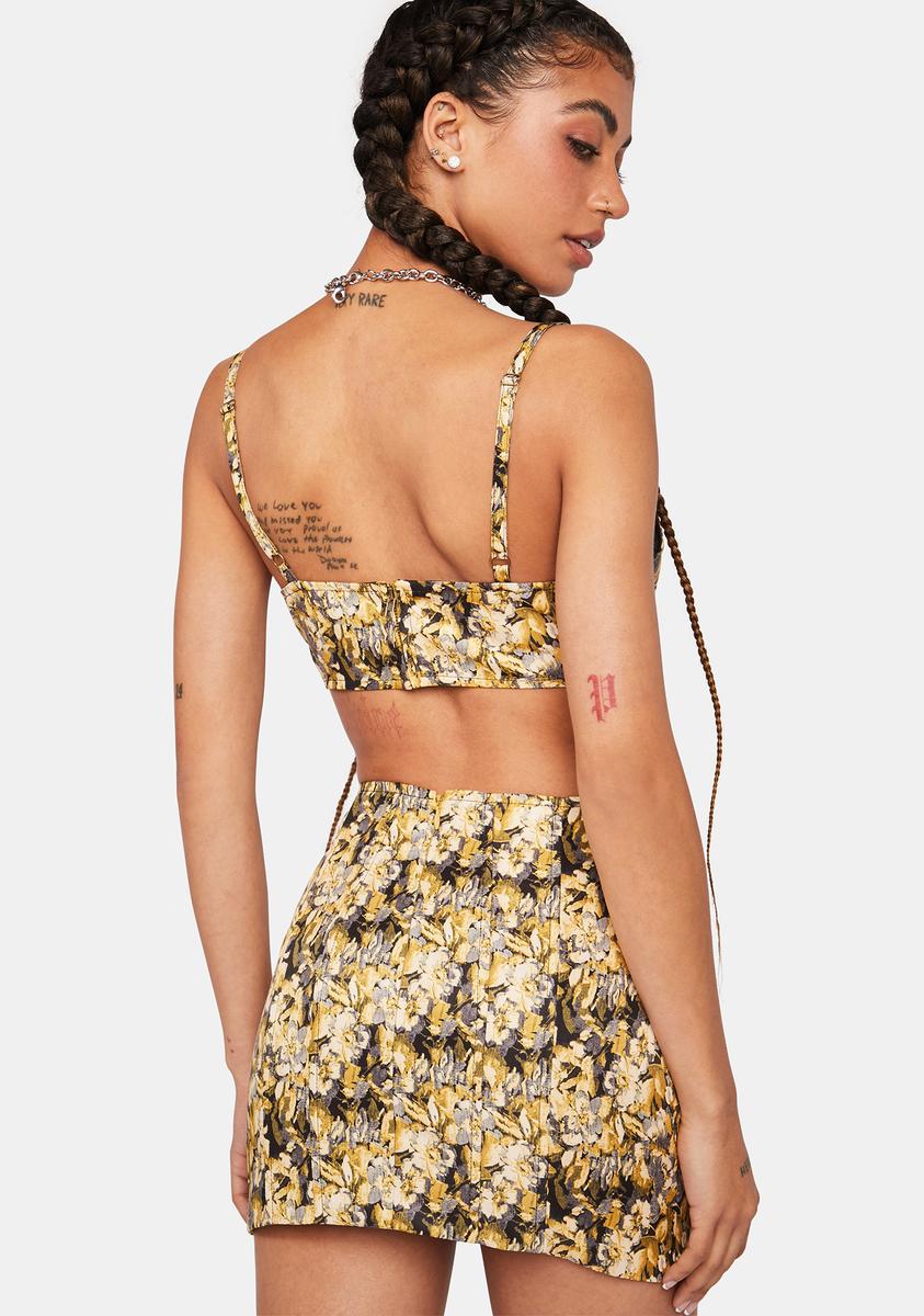 90s Brocade Venetian Corset Skirt