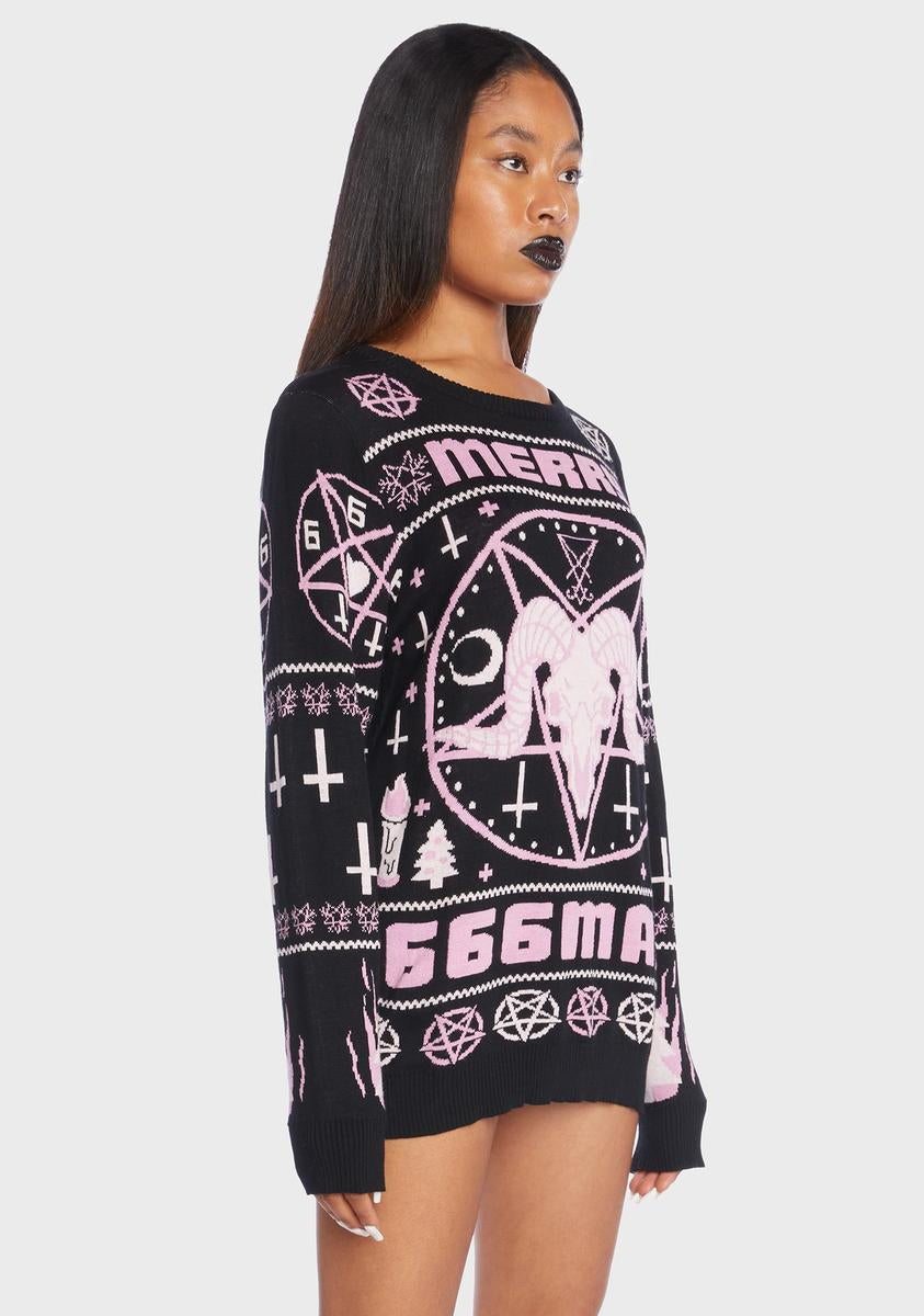 666mas Holiday Sweater