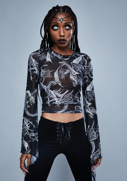 A Certain Doom Mesh Top