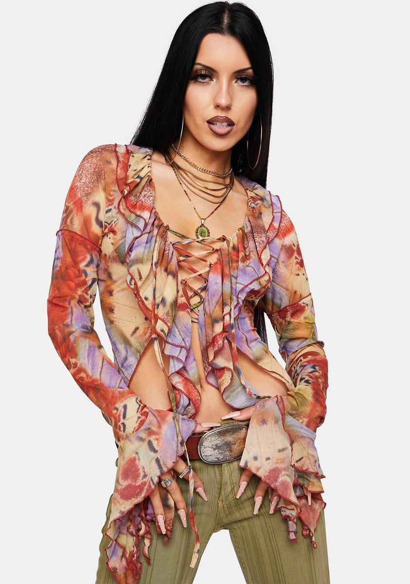 Allele Lace-Up Top