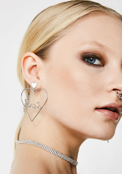 Addicted To Love Heart Earrings
