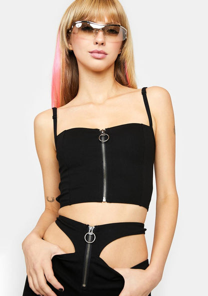 Add To Favorites Lace-Up Top
