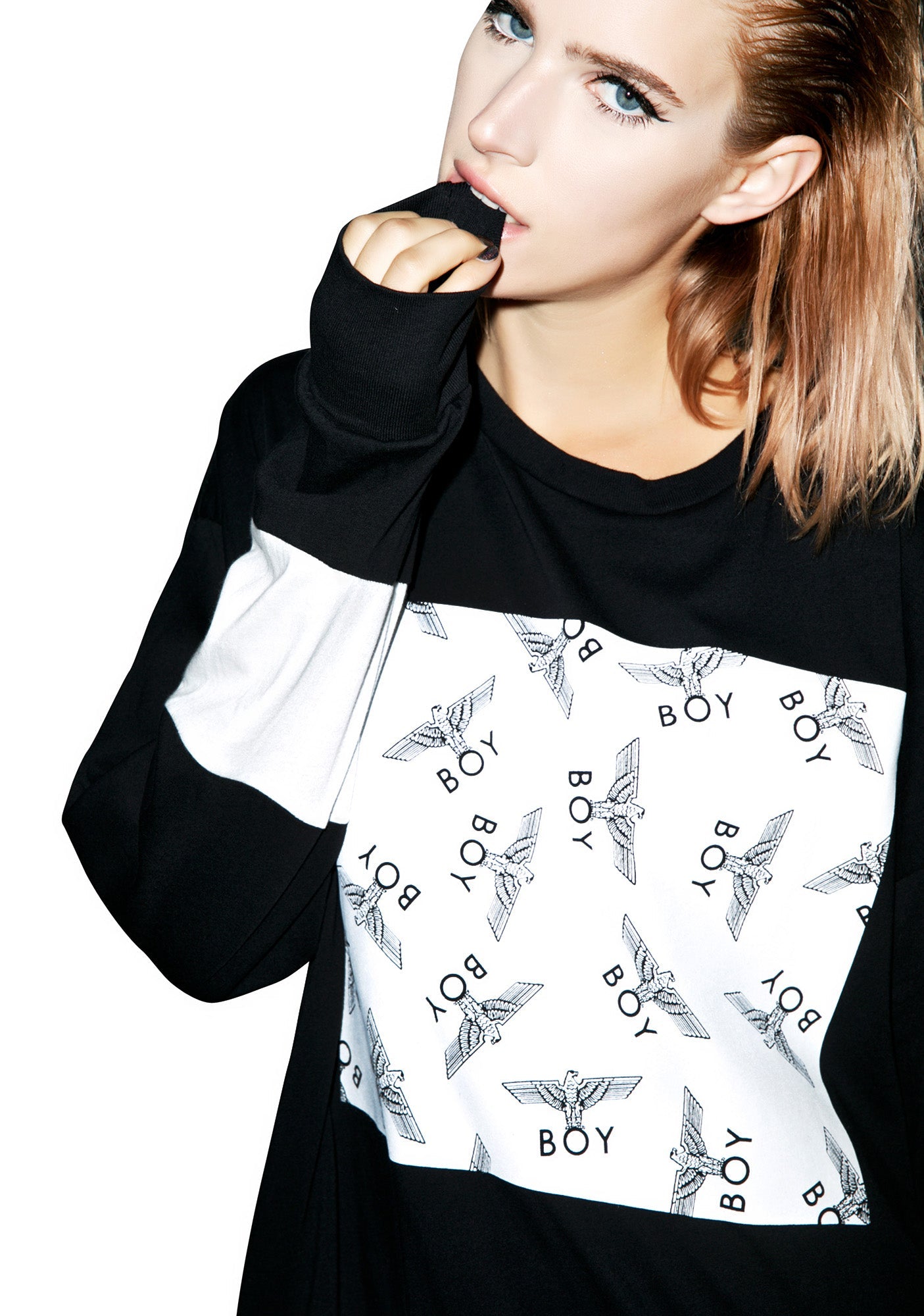 Allover Eagle Boy Long Sleeve Tee