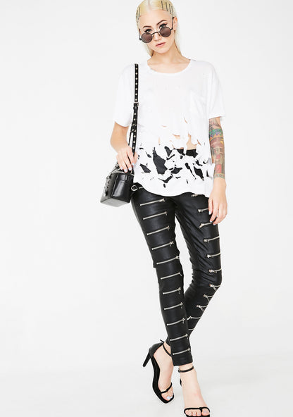 All Talk Zip Pants