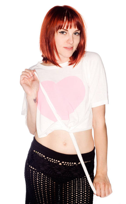 Almost Heart Crop Tee