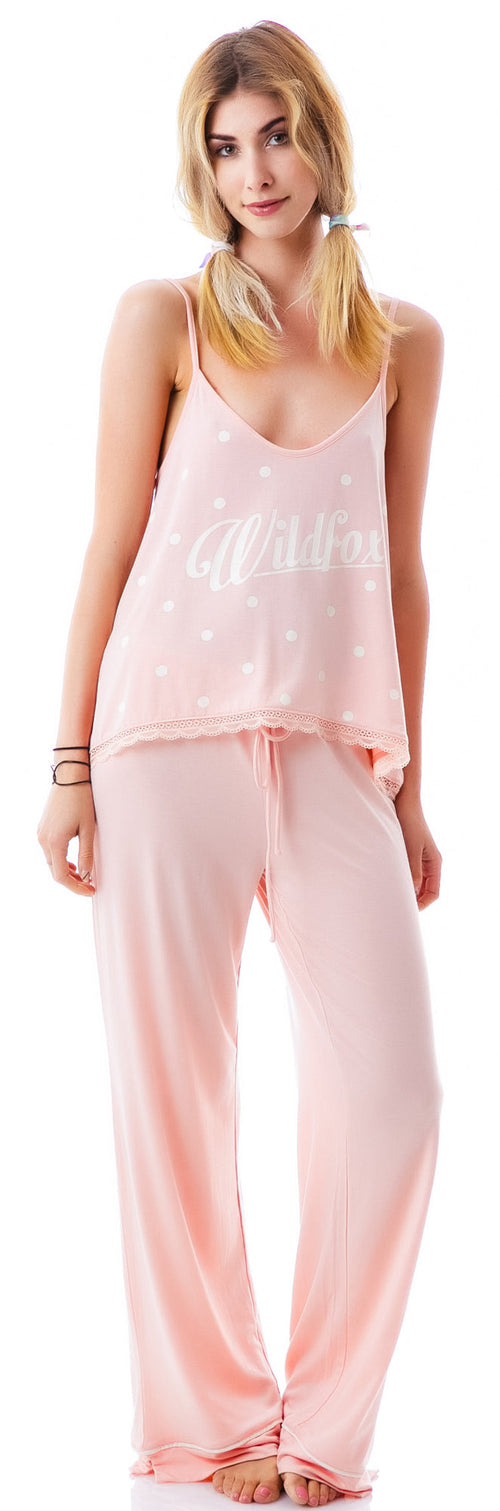60's Polka Dots Cami Classic PJ Set