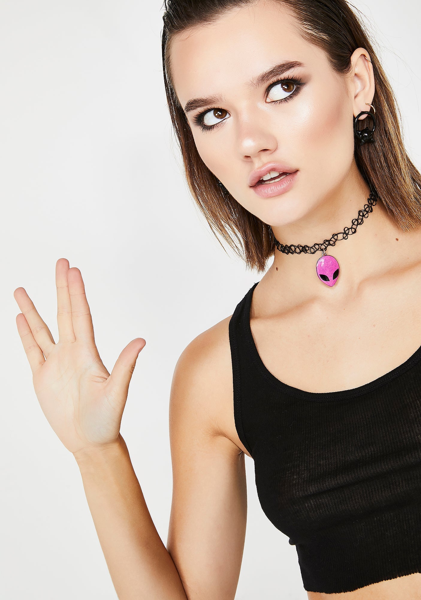 Abduct Me Tattoo Choker