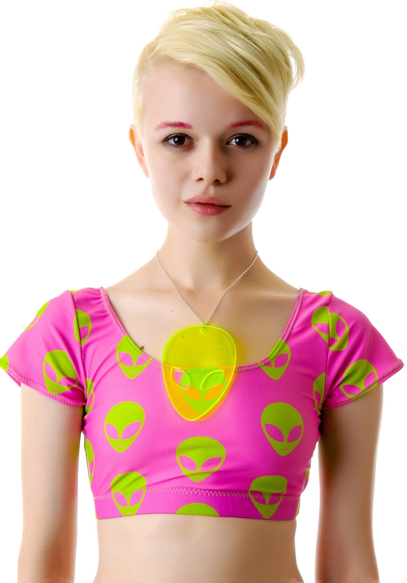 Alien Lover Necklace - Green