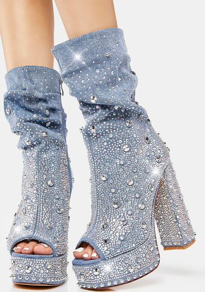 Adela Denim Heels