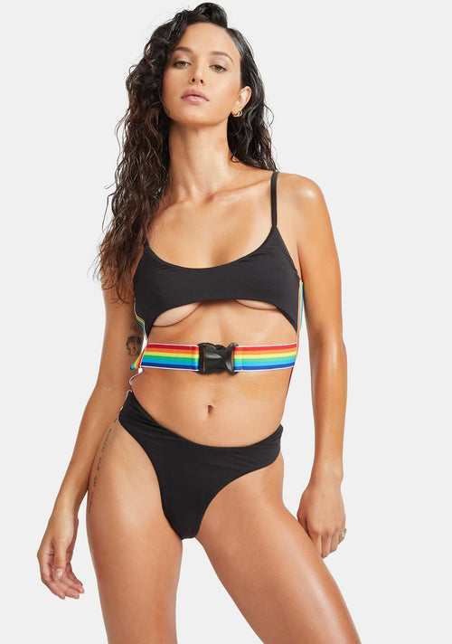 Alert The Press Cutout Bodysuit