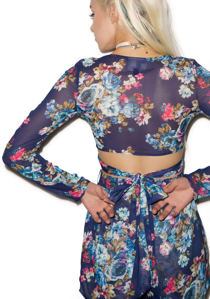 Almost Enough Wrap Front Crop Top