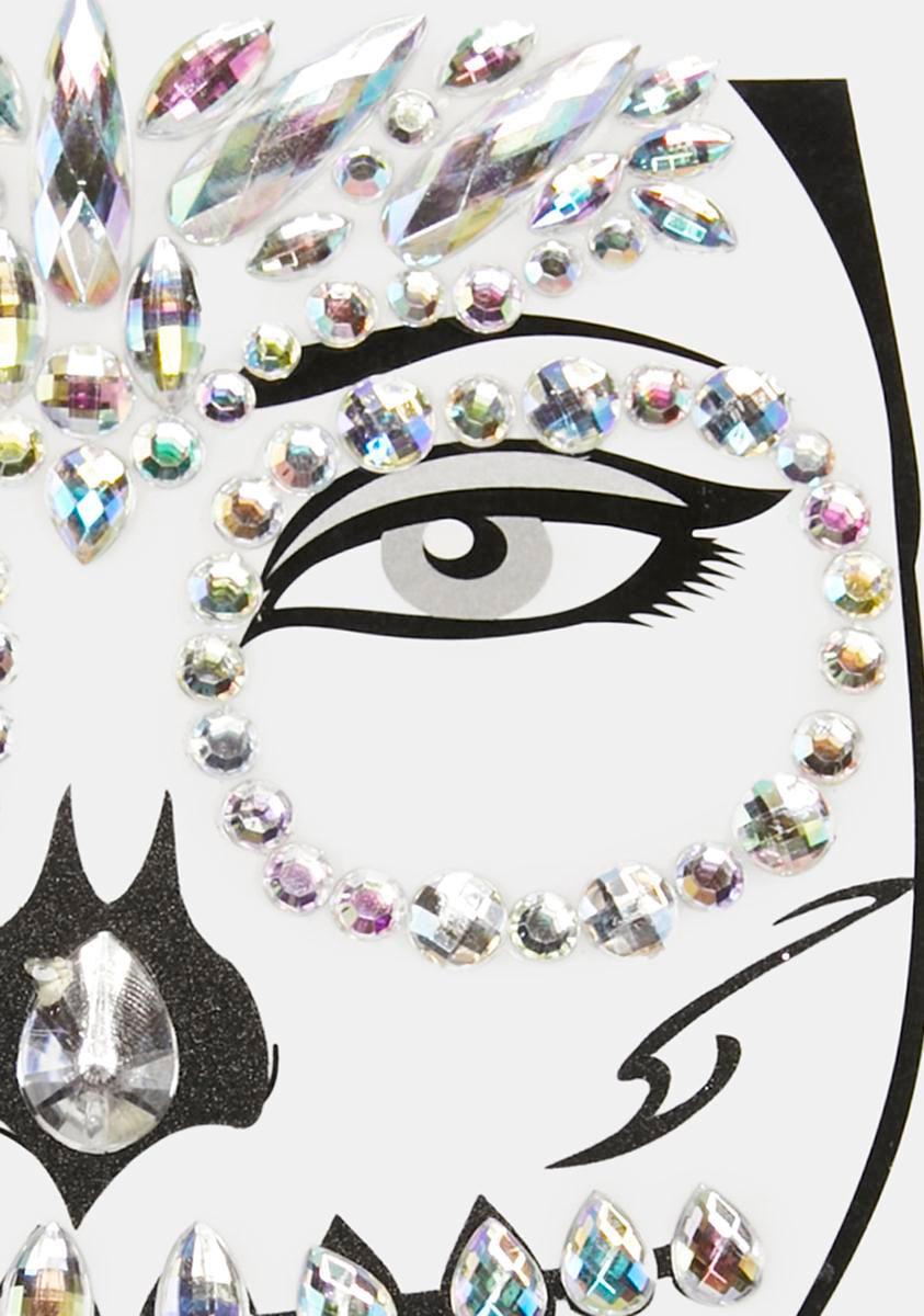 Afterlife Glamour Skeleton Face Gems
