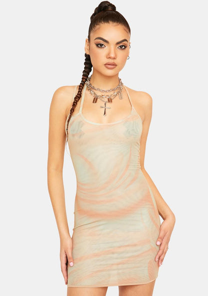 All An Illusion Bodycon Mini Dress