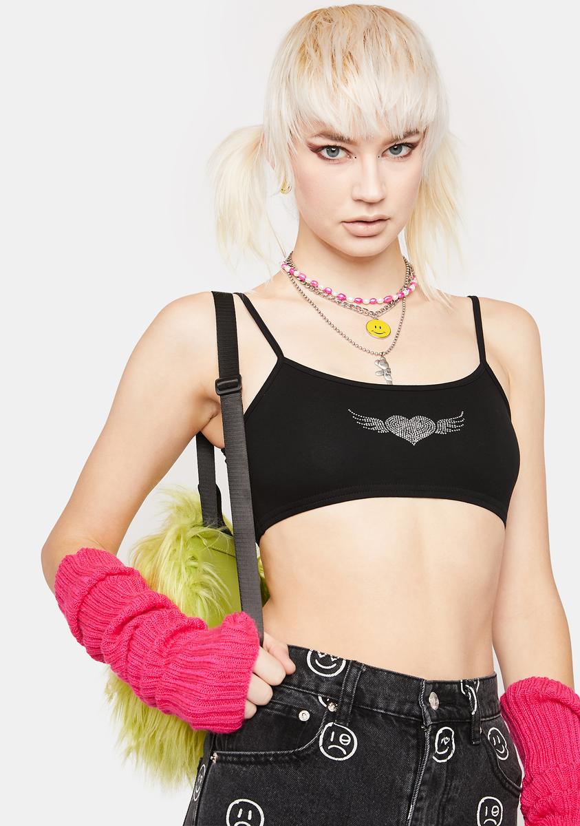 Adore Rhinestone Crop Top