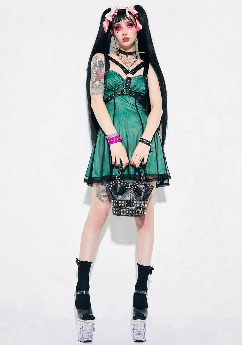 Alt Angel Harness Mini Dress