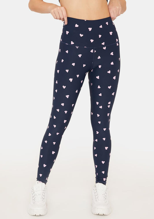 All Over Hearts High Waist Leggings