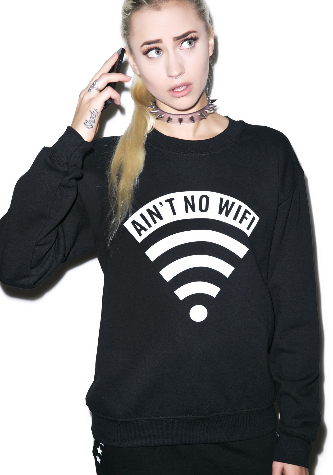 Aint No Wifi Crewneck