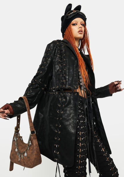 All The Unbelievers Lace-Up Jacket