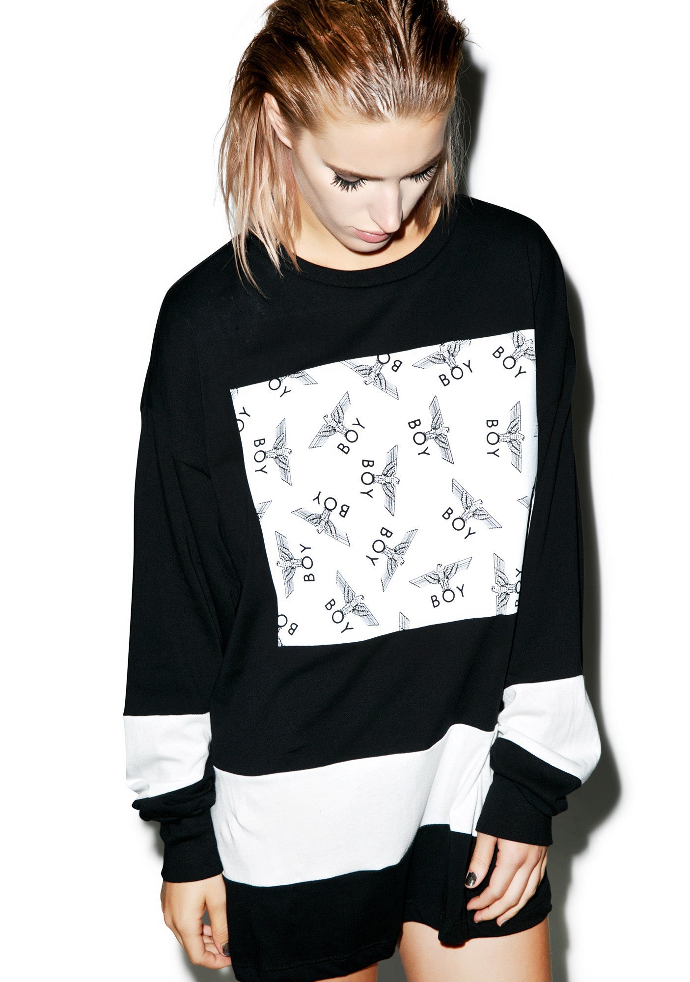 Allover Eagle Boy Long Sleeve Tee