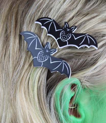 It's Frickin Bats Hair Clips