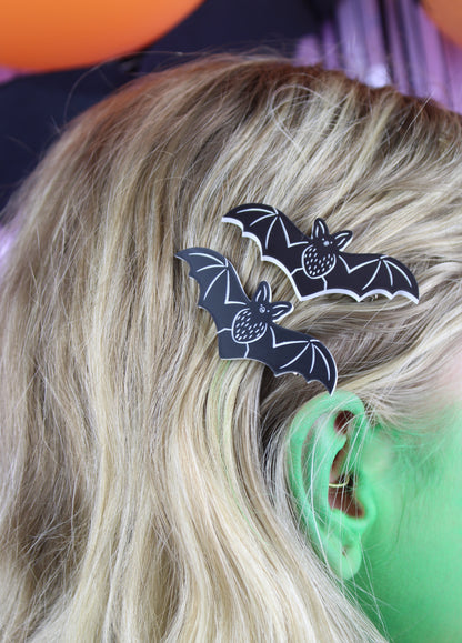 It's Frickin Bats Hair Clips