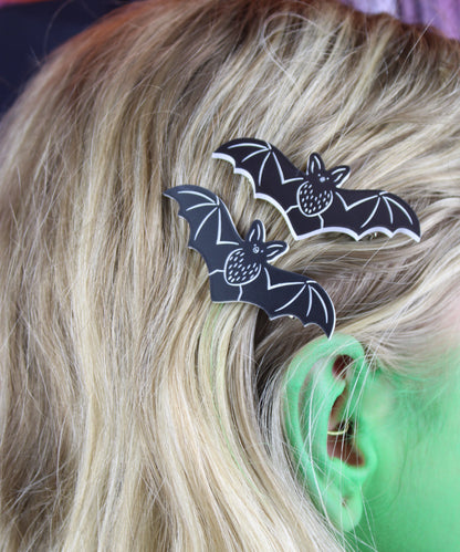 It's Frickin Bats Hair Clips