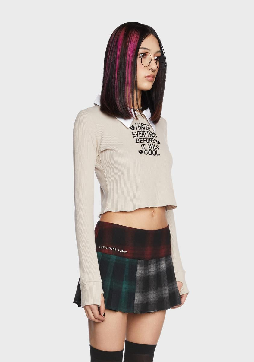 Ahead Of The Crowd Long Sleeve Top