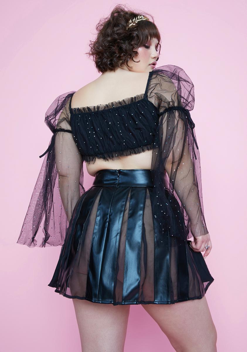 Always Chasing Moonlight Pleated Mini Skirt