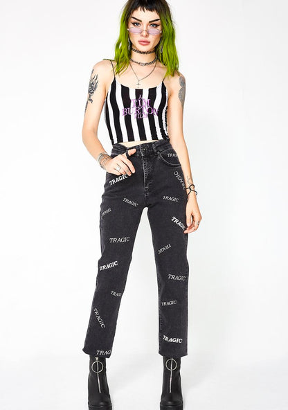 A Tim Burton Film Cropped Tank