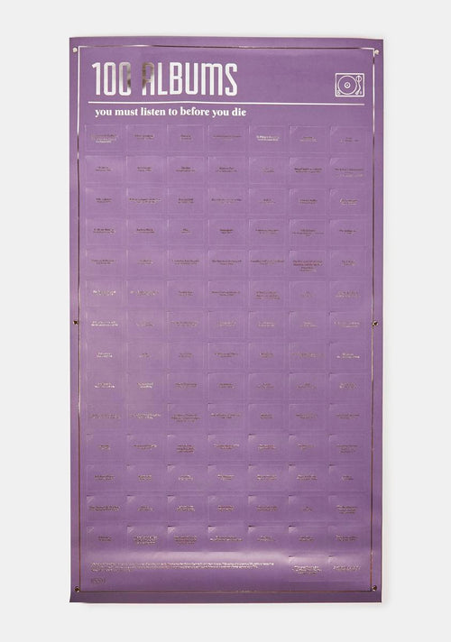 100 Albums Poster