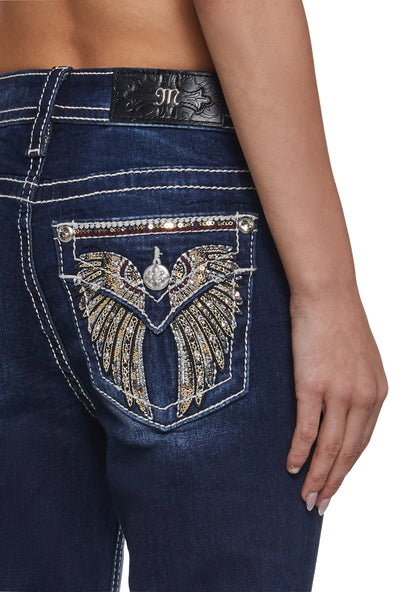 30" Mid Rise Boot Cut Jeans