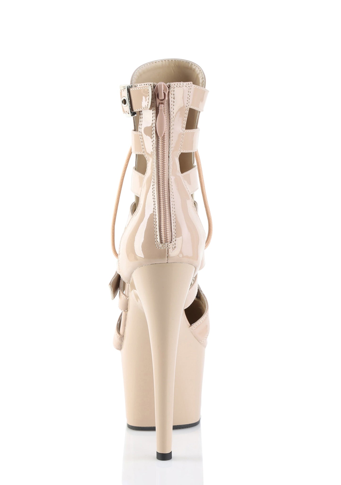 Adore-1013MST Platform Cage Booties-Nude