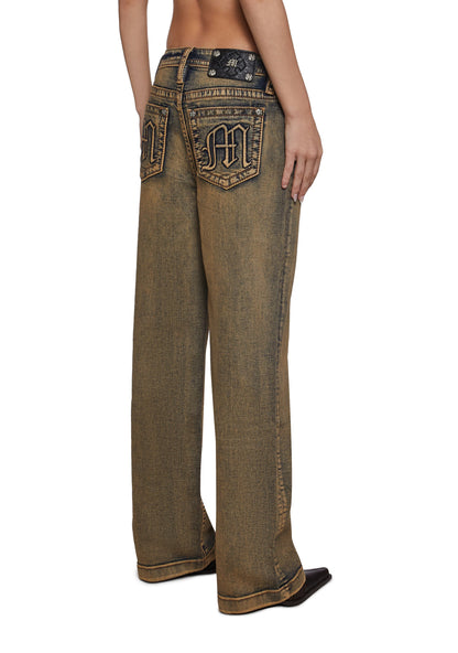 30" High Rise Slim Wide Jeans