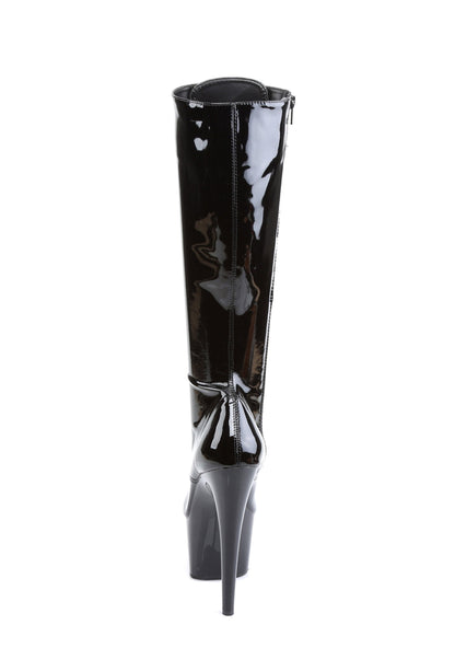 Adore-2023 Platform Knee High Boots-Black