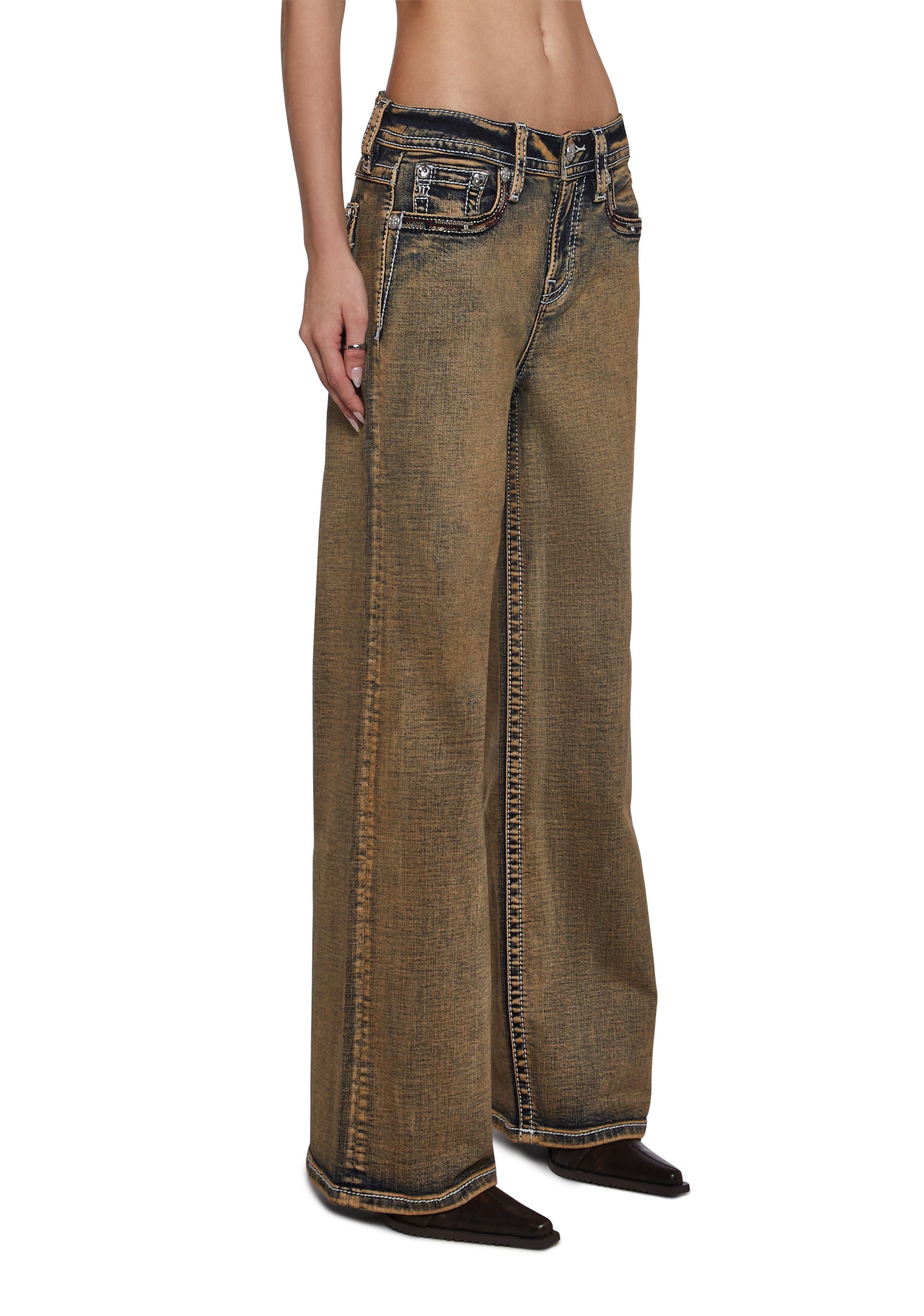 30" High Rise Wide Jeans