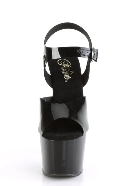 Adore-708N Platform Ankle Strap Sandals-Black