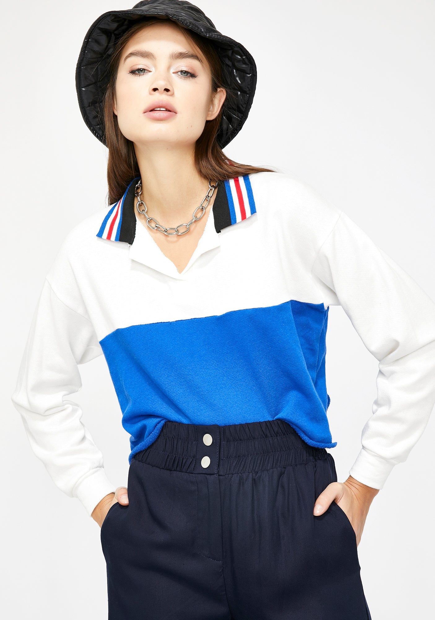 Alina Colorblock Polo Shirt