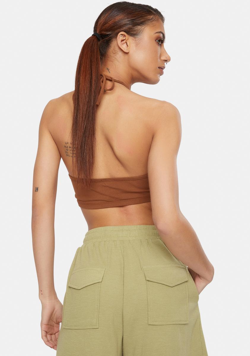All Or Nothing Halter Crop Top