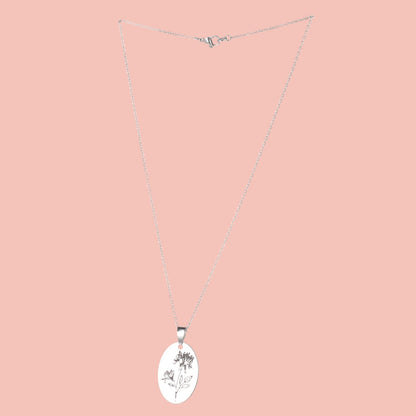June Birth Flower Necklace - Honeysuckle