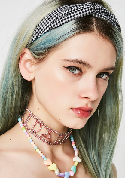 Always Crushing Gingham Headband