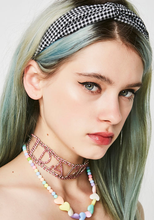 Always Crushing Gingham Headband