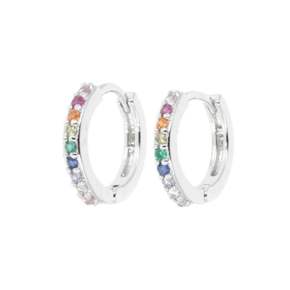 Infinity Huggie Hoop Earrings