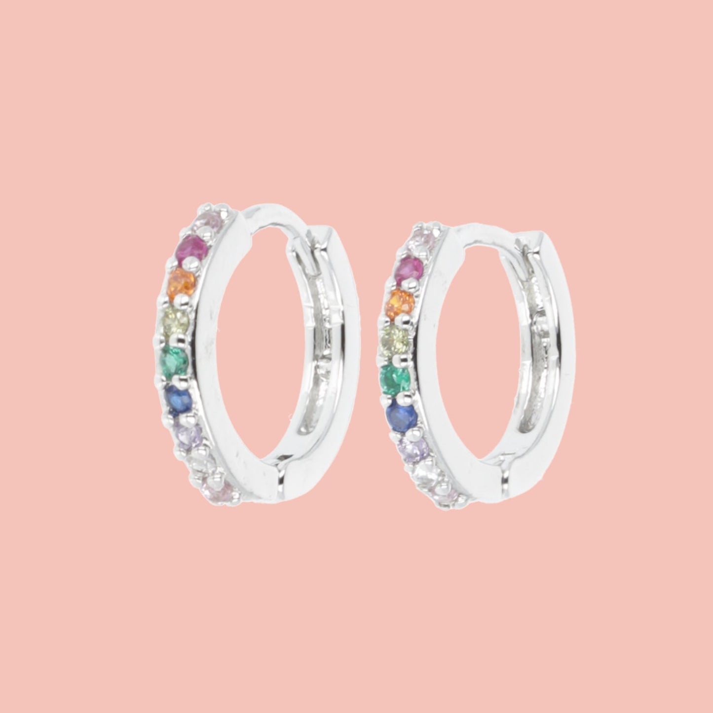 Infinity Huggie Hoop Earrings