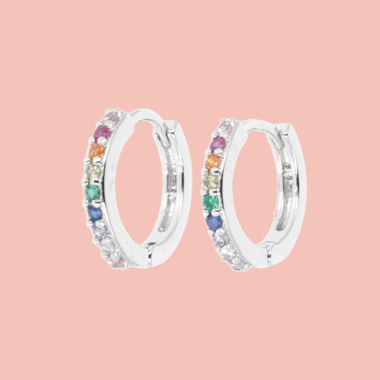 Infinity Huggie Hoop Earrings