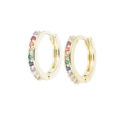 Infinity Huggie Hoop Earrings (Gold Plated)