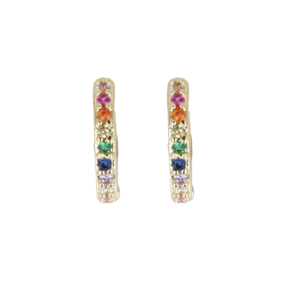 Infinity Huggie Hoop Earrings (Gold Plated)