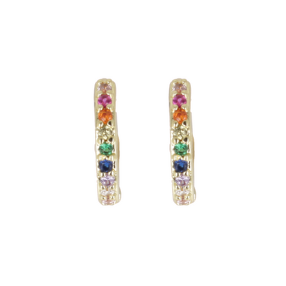 Infinity Huggie Hoop Earrings (Gold Plated)